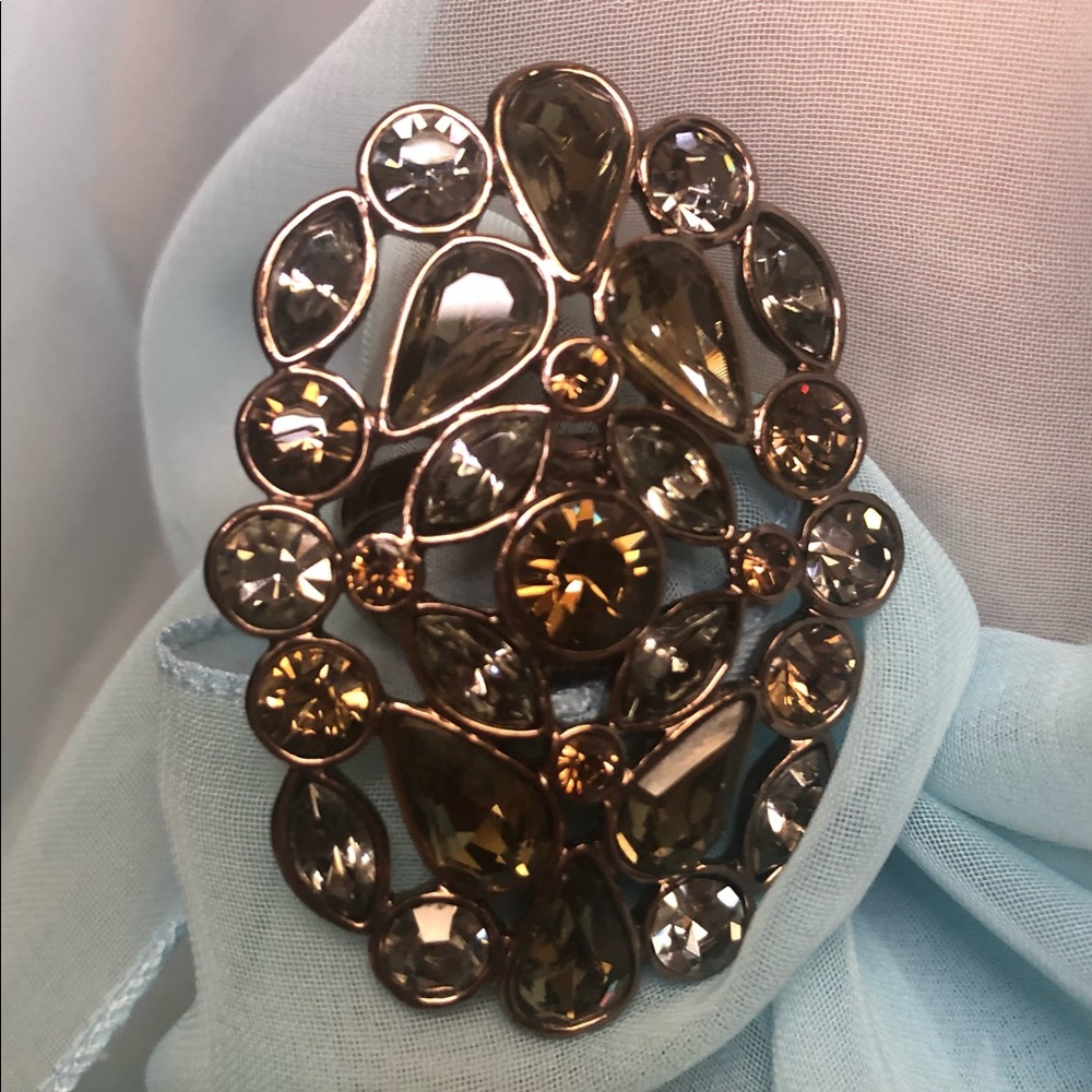Beautiful multi colored statement rhinestone ring